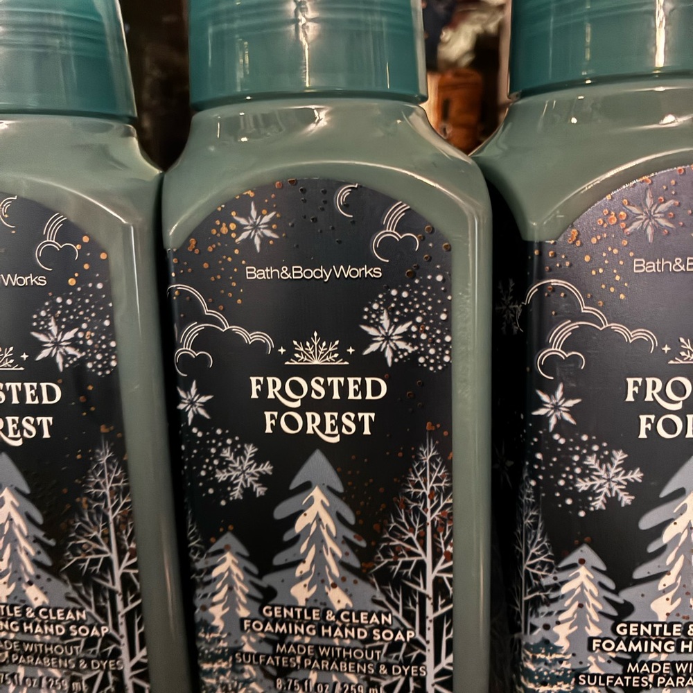 NWT Bath & Body Works Frosted Forest Gentle & Clean Foaming Hand Soap ( 4) - Picture 3 of 4